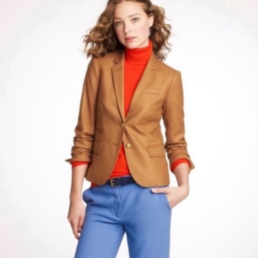 J. CREW Women’s Schoolboy Camel Blazer - Size 10
